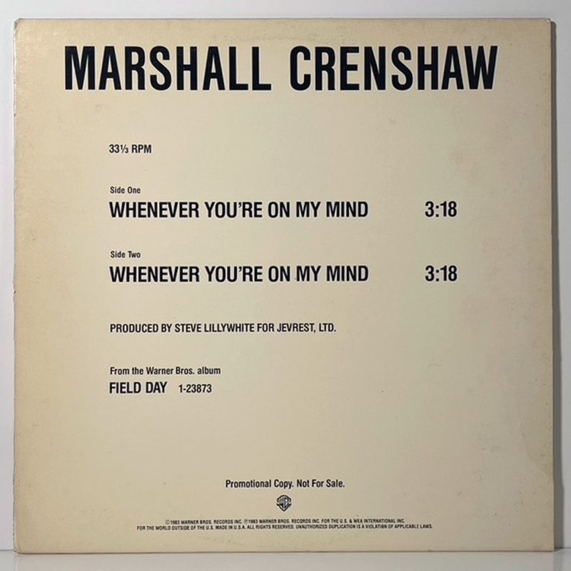 Marshall Crenshaw – Whenever You're On My Mind